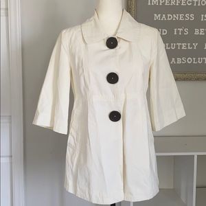 Forever 21 Ivory Jacket Medium